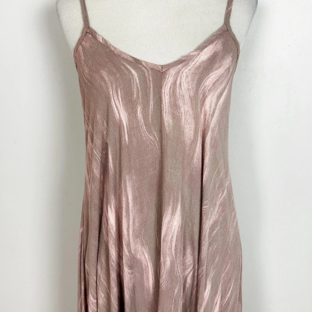 Silky Rose Gold Slip Dress - Women’s Intimates
